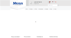 Desktop Screenshot of mrava.sk